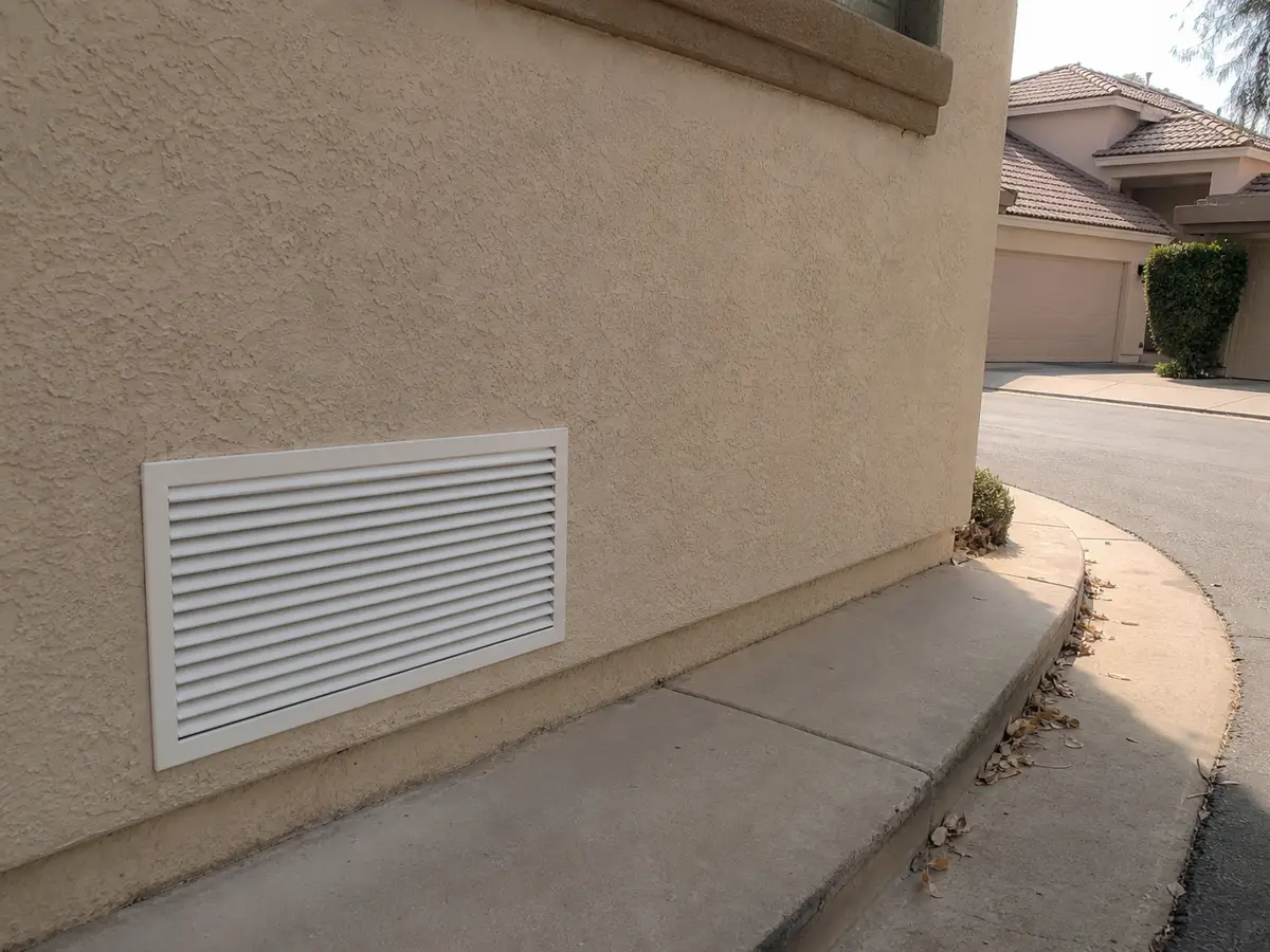 Freshly cleaned vent back in place — completed job in San Mateo, CA